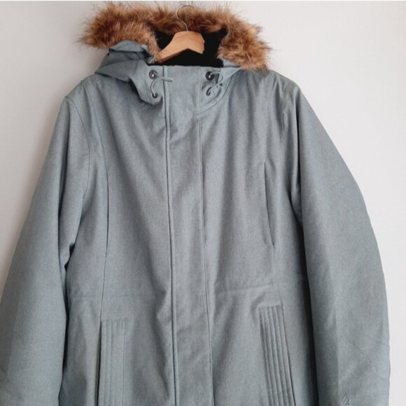 RIPZONE Primaloft Insulated Parka Winter Snow Jacket Faux Fur Hoodie Trim Sz XXL - Picture 2 of 14